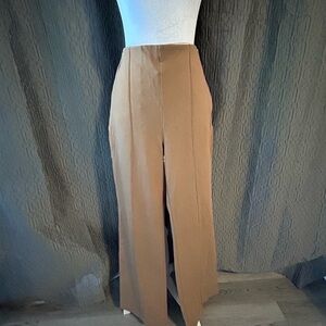 Lands' End Women's Wide Leg Brown Pants